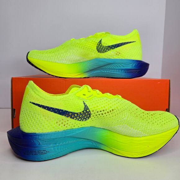 Nike ZoomX Vaporfly Next% 3 Volt Scream Green Size 8.5 Men - Picture 2 of 8